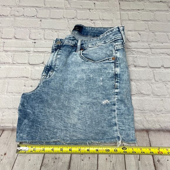GAP Women 5" Short Cut Off Jean Shorts Size 14 Blue Denim M253 -10 - Picture 7 of 16